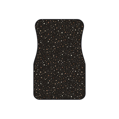 Black gold galaxy car mats, set of four, front and rear mats