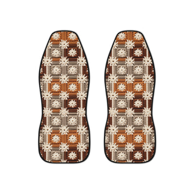 Boho Granny Crochet No. 5 car seat covers, set of two front seat covers