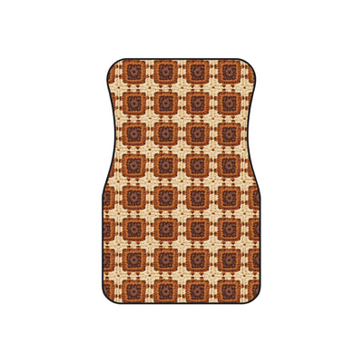 Boho Granny Crochet No. 7 car mats, set of four, front and rear mats