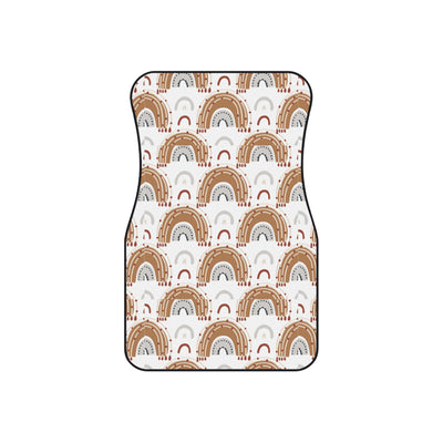 Boho rainbow arch car mats, set of four, front and rear mats