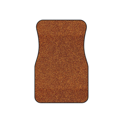 Brown rainbow glitter car mats, set of four, front and rear mats