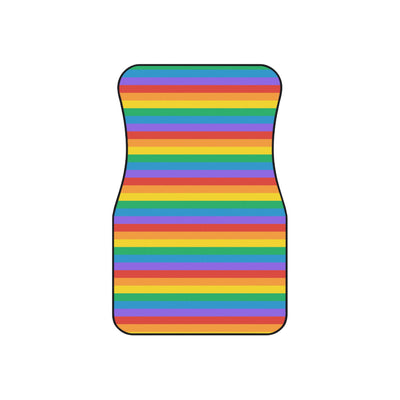 Colorful Rainbow car mats, set of four, front and rear mats