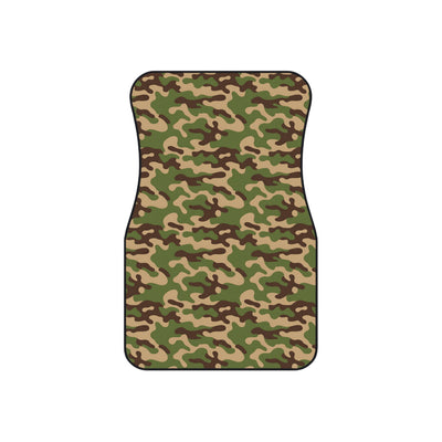 Green woodland camo car mats, set of four, front and rear mats