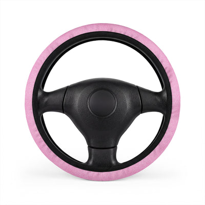 Light pink rainbow glitter steering wheel cover, on a steering wheel
