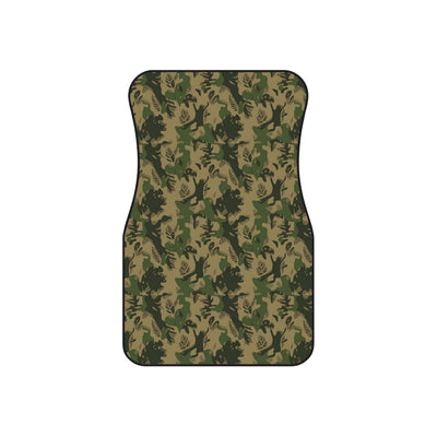 Olive green camo car mats, set of four, front and rear mats