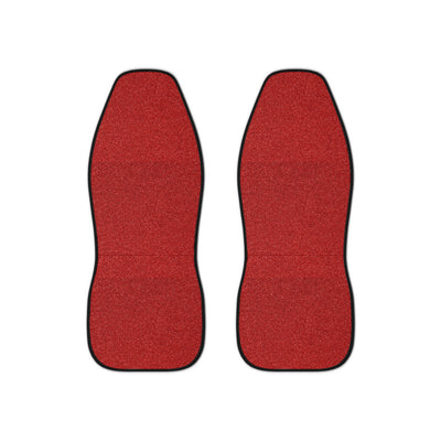 Red rainbow glitter car seat covers, set of two front seat covers