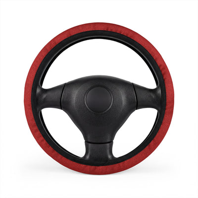 Red rainbow glitter steering wheel cover, on a steering wheel