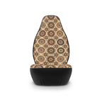 Beige boho medallion car seat covers, product view 4