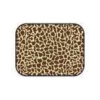 Beige brown giraffe print car mats, product view 4