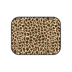 Beige brown giraffe print car mats, product view 5