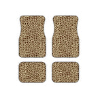 Beige brown giraffe print car mats, product view 6