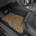 Beige brown giraffe print car mats, product view 8