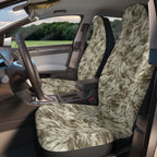 Beige fur look car seat covers, product view 3