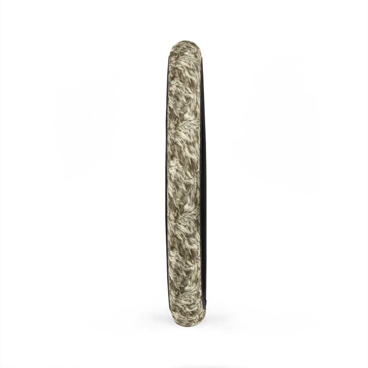Beige fur look steering wheel cover, product view 5