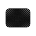Black big polka dot car mats, product view 5