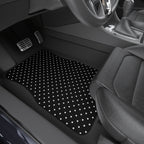 Black big polka dot car mats, product view 8