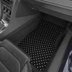 Black big polka dot car mats, product view 9