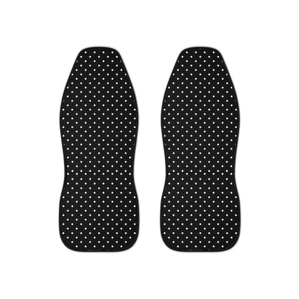 Black Big Polka Dot Car Seat Covers