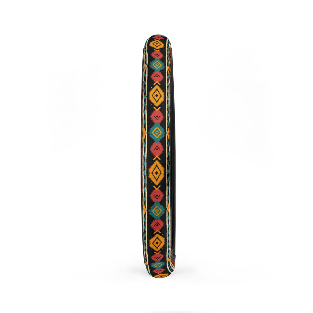 Black boho tribal steering wheel cover, product view 4