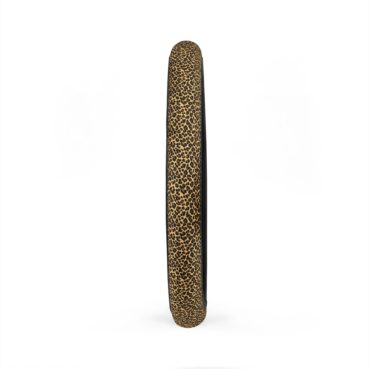 Black brown cheetah print steering wheel cover, product view 5