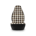 Black brown houndstooth car seat covers, product view 4