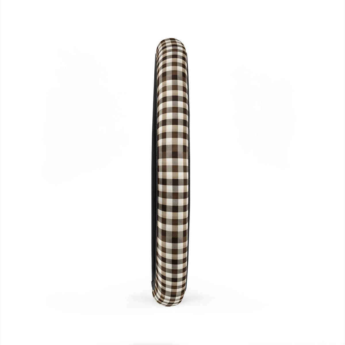 Black brown houndstooth steering wheel cover, product view 6