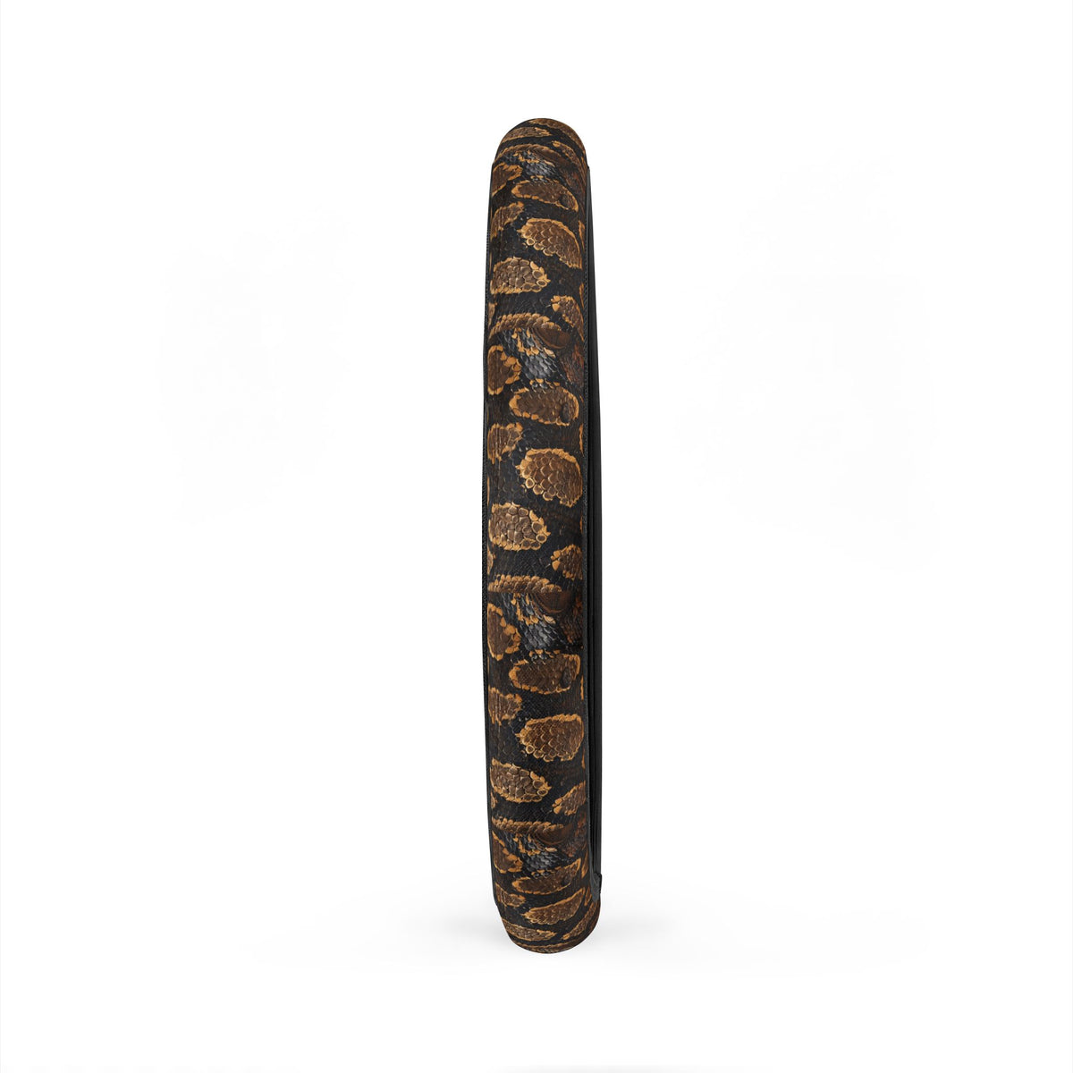 Black brown snake print steering wheel cover, product view 5