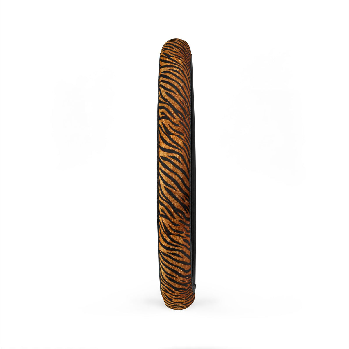 Black brown tiger print steering wheel cover, product view 5