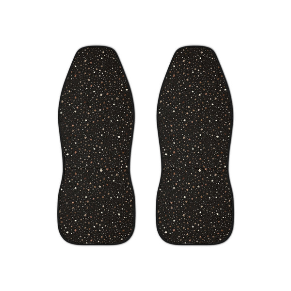 Black Gold Galaxy Car Seat Covers