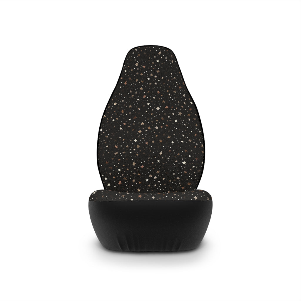 Black gold galaxy car seat covers, product view 4