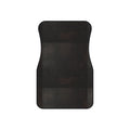 Black leather look car mats, set of four, front and rear mats