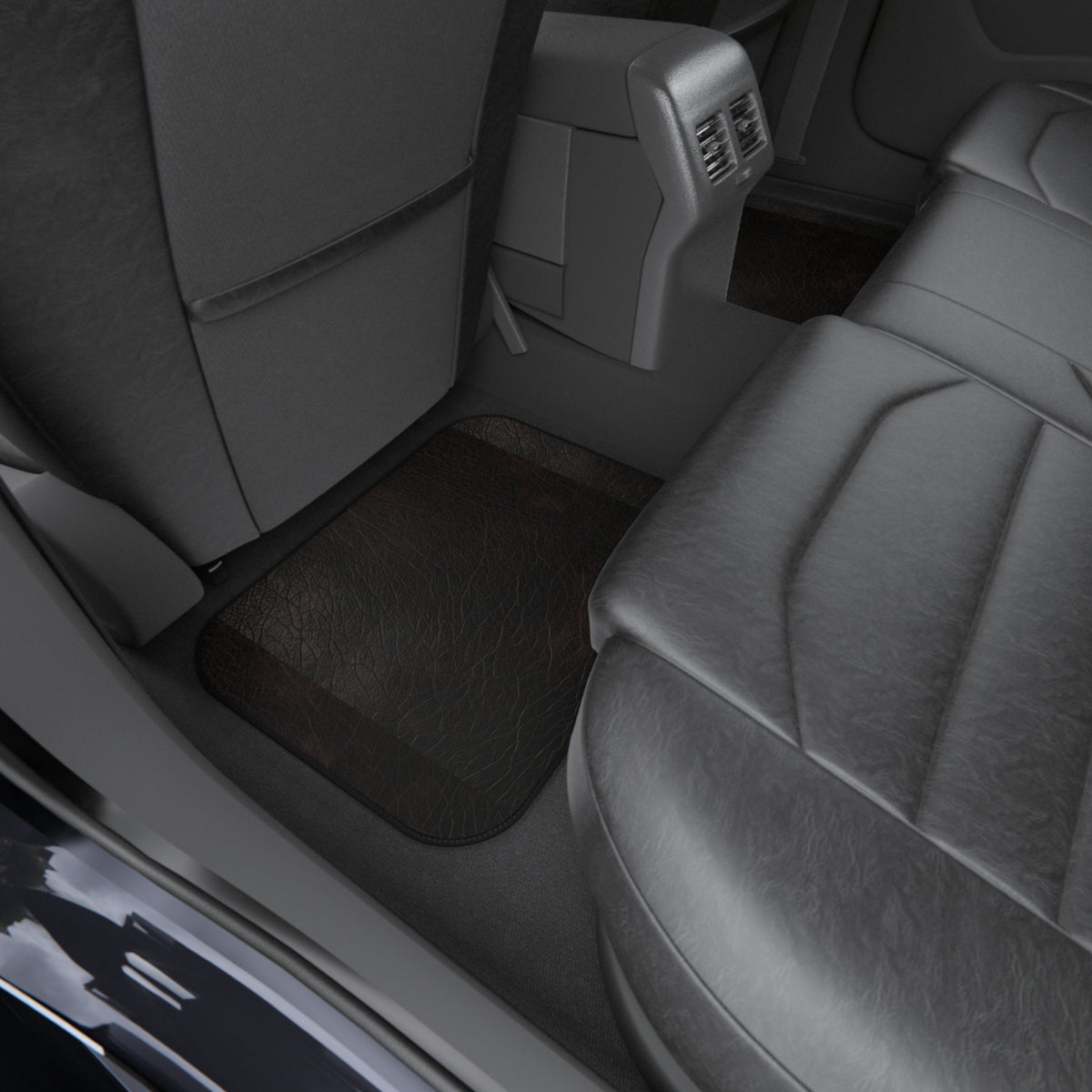 Black leather look car mats, product view 10