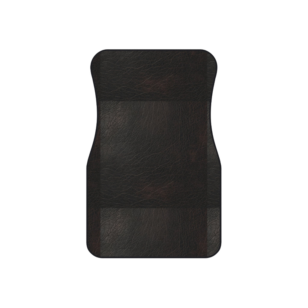 Black leather look car mats, product view 3