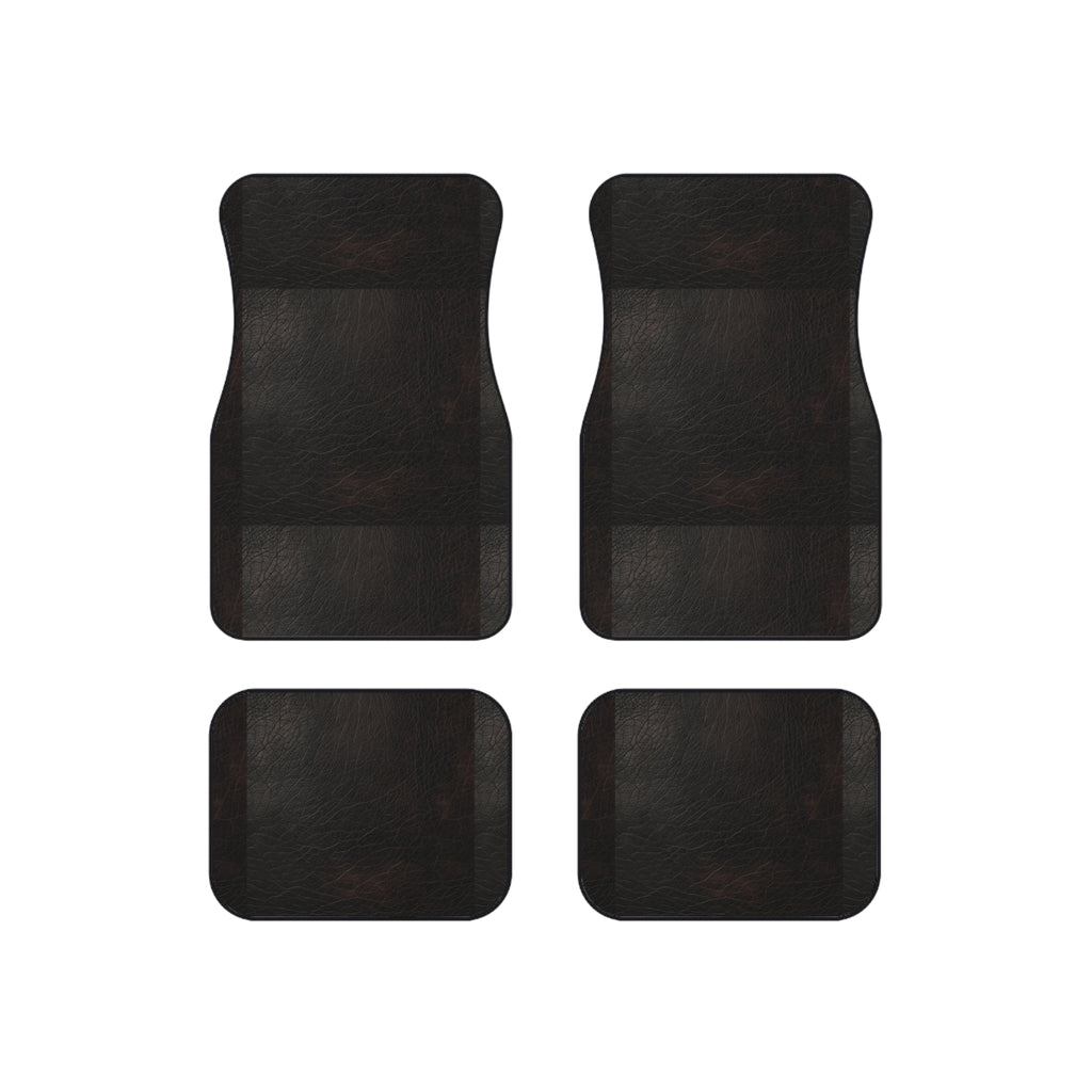 Black leather look car mats, product view 6