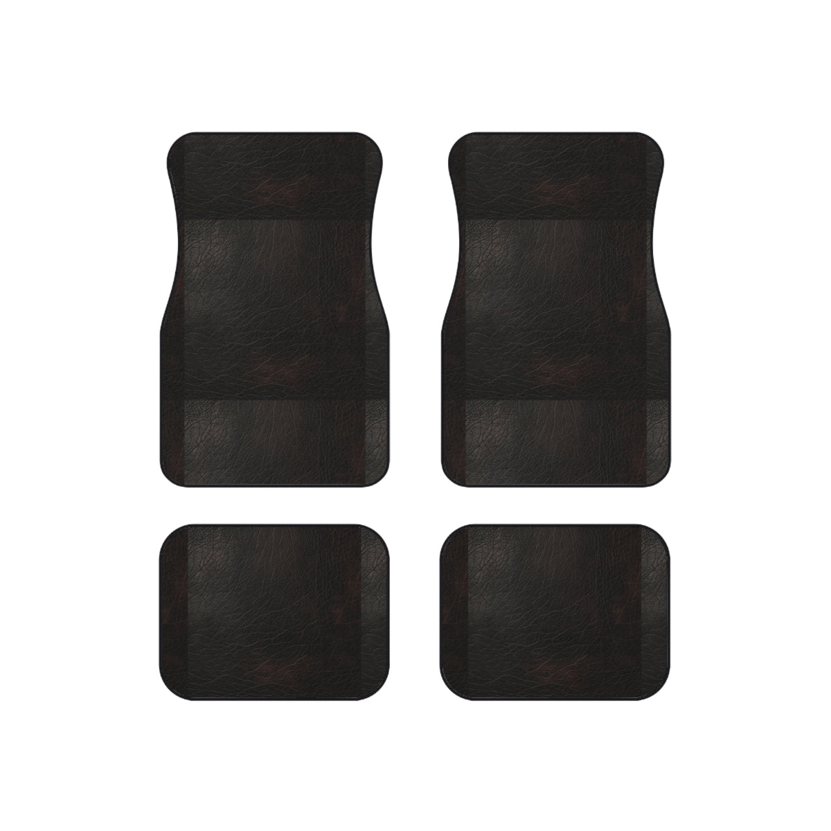 Black leather look car mats, product view 6
