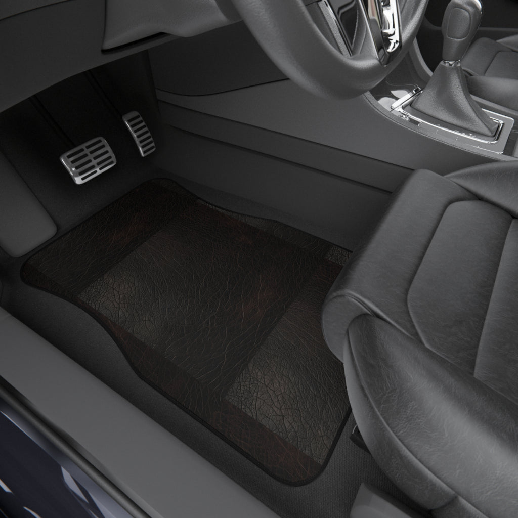 Black leather look car mats, product view 8