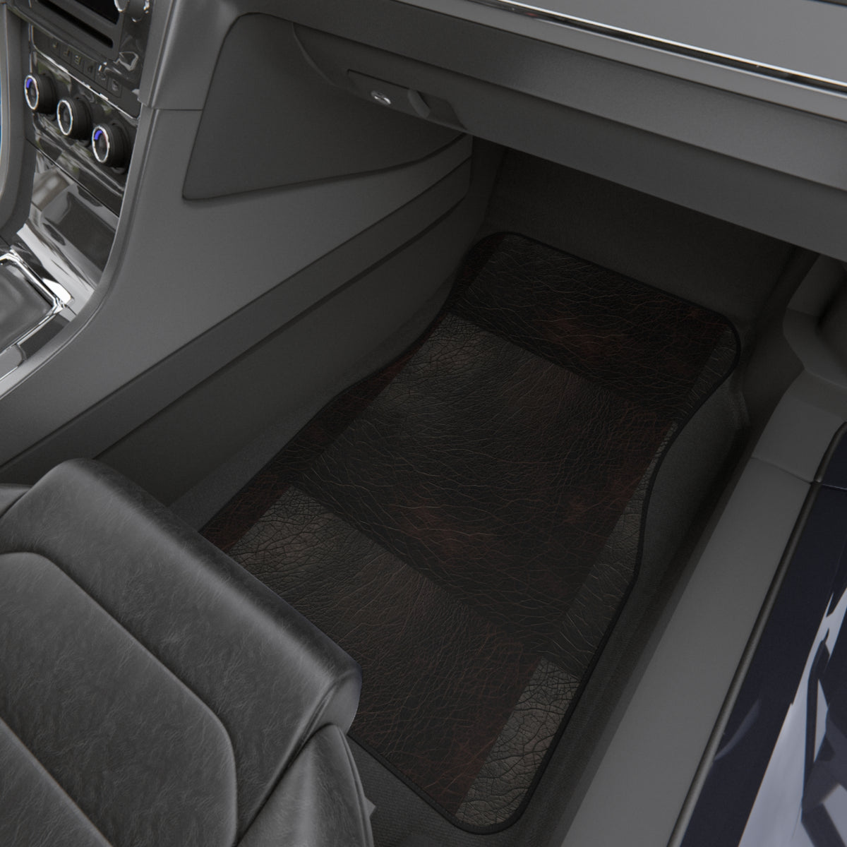 Black leather look car mats, product view 9