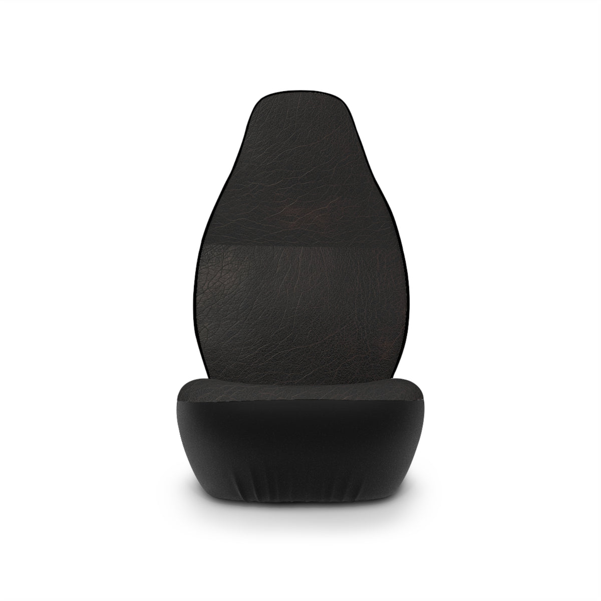 Black leather look car seat covers, product view 4