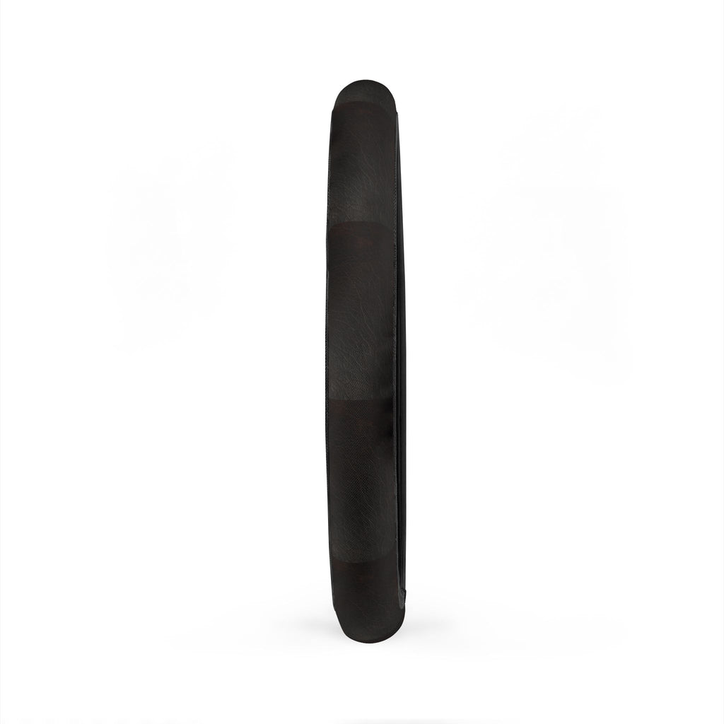 Black leather look steering wheel cover, product view 5