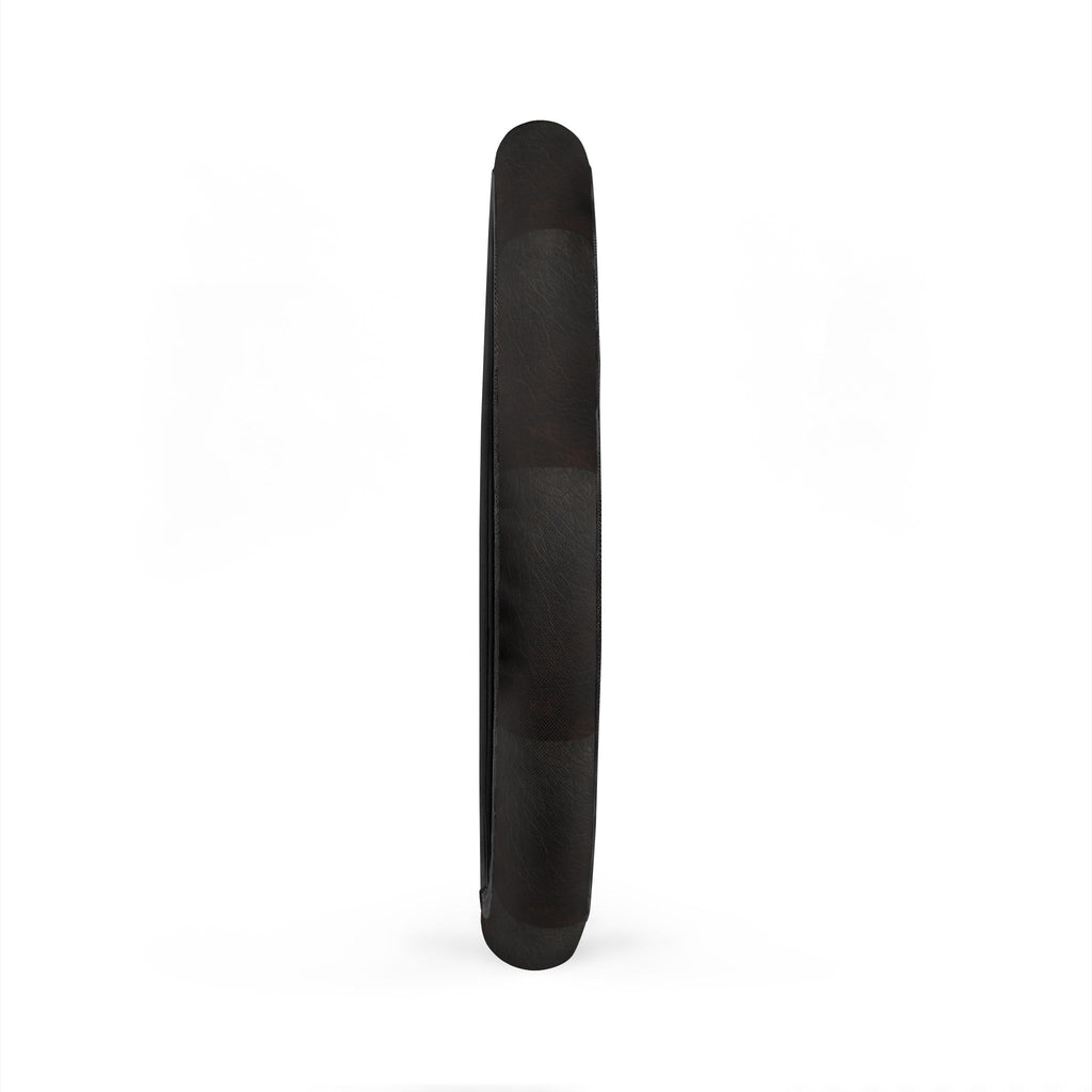 Black leather look steering wheel cover, product view 6