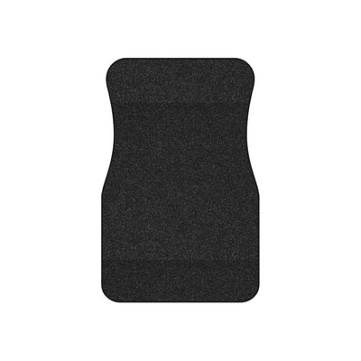 Black rainbow glitter car mats, set of four, front and rear mats