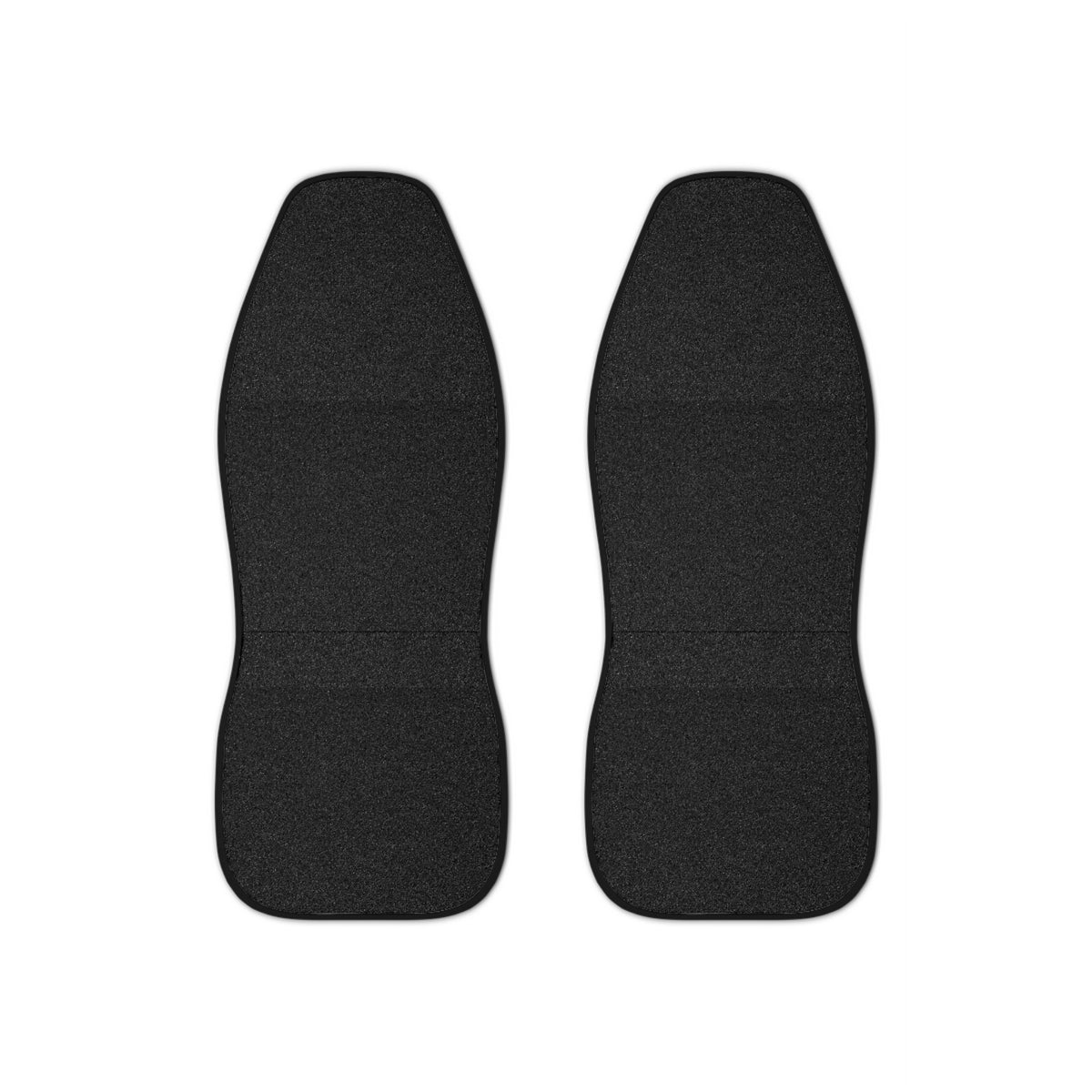 Black rainbow glitter car seat covers, set of two front seat covers