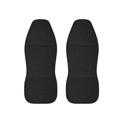Black rainbow glitter car seat covers, set of two front seat covers