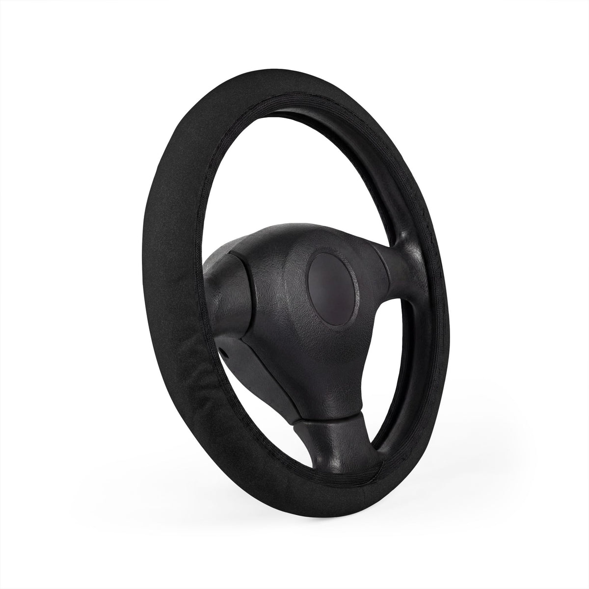 Black rainbow glitter steering wheel cover, product view 3