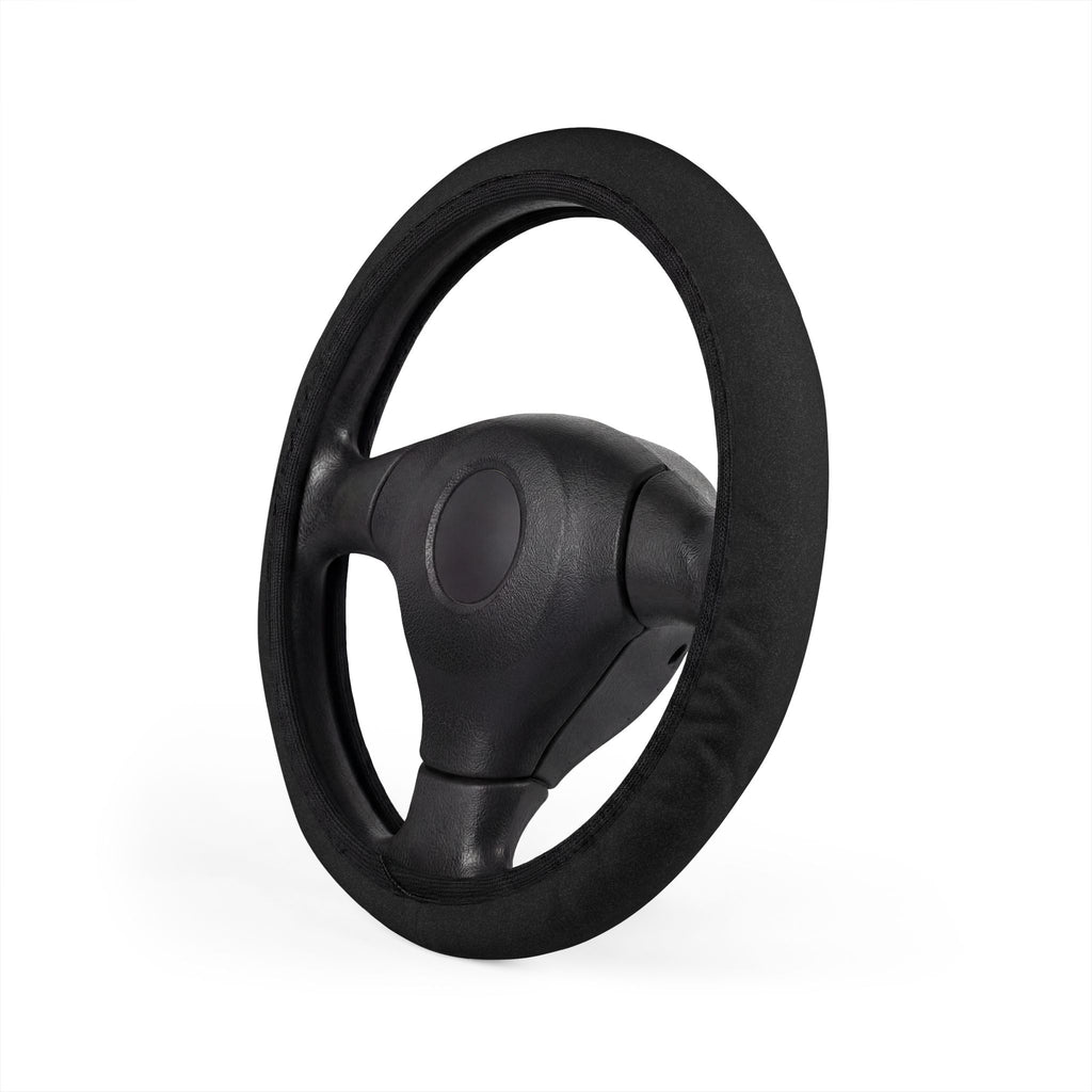 Black rainbow glitter steering wheel cover, product view 4