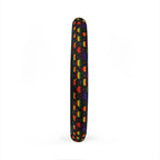 Black rainbow heart steering wheel cover, product view 6