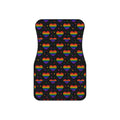 Black rainbow pride car mats, set of four, front and rear mats