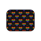 Black rainbow pride car mats, product view 4