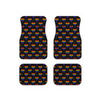 Black rainbow pride car mats, product view 6