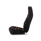 Black rainbow pride car seat covers, product view 7